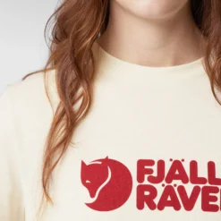 T-Shirt Fjallraven Women Fjallraven Logo Tee Chalk White -Outdoorsupply Winkel fjallraven logo tee w 87146 113 d model fjr