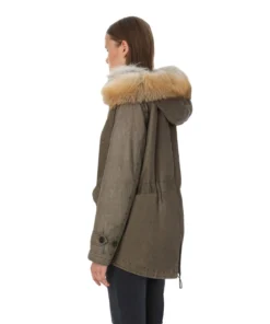 Winterjas Peuterey Women Device LM Fur -Outdoorsupply Winkel peuterey woman down jackets short parka with fox fur collar brown ped269601111345945 04