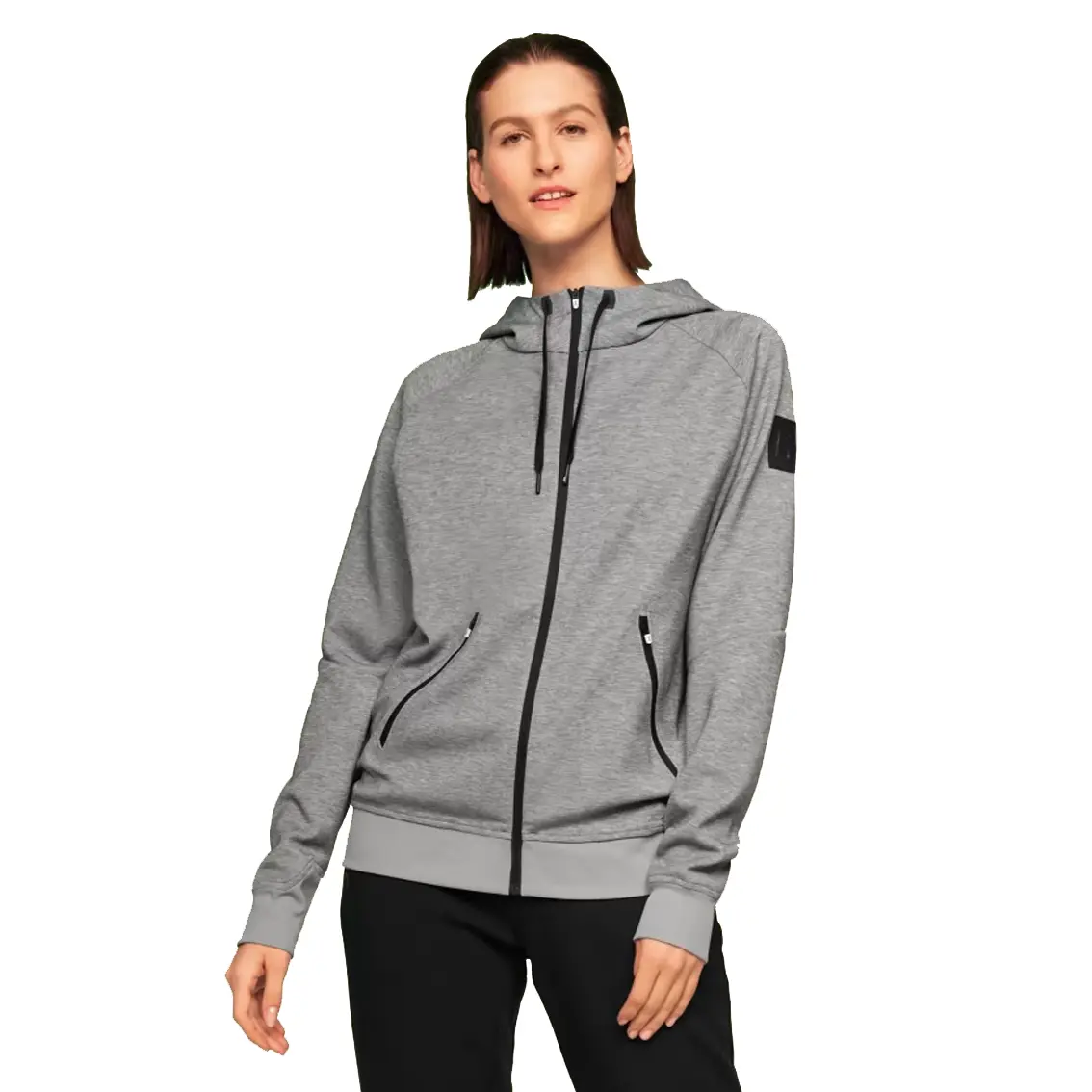 Outdoorsupply Winkel 4 Outdoorsupply Winkel -Outdoorsupply Winkel Womens On Running Zipped Hoodie Grey1